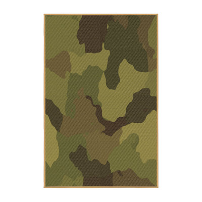 Performance Wool Camouflage Indoor Rug