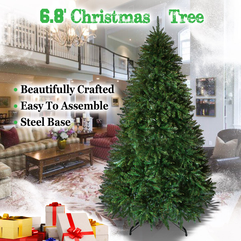 Arbre de noël artificiel pin vert, 7 pi