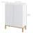Shoe Storage Cabinet with Adjustable Shelves and Soft-Close Hinges