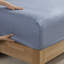 Édredon à imprimé floral avec draps pour lit simple, abat-jour bleu et drap lavable à la machine en grande capacité