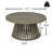 Christopher Knight Home 31.5" W x 31.5" D x 16" H Acacia Wood Round Outdoor Coffee Table-785274771-785274765