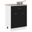 Kitchen Cabinet Black Oak Engineered Wood 46 X 81.5 Cm-1396135928
