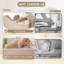 Lit pour tout-petits avec rails de sécurité amovibles et sac de rangement, lit pour enfants pour fille et garçon, lit de bébé standard, lits d'enfant rembourrés de sécurité, conception à plancher bas-1878986702