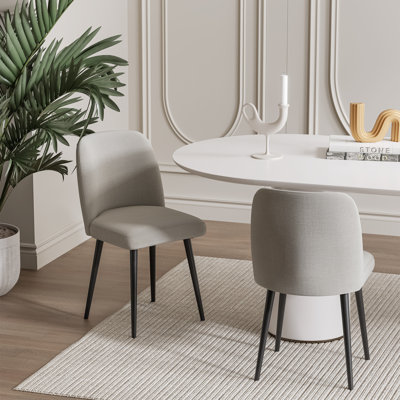 Lariel Dining Chairs with Metal Legs