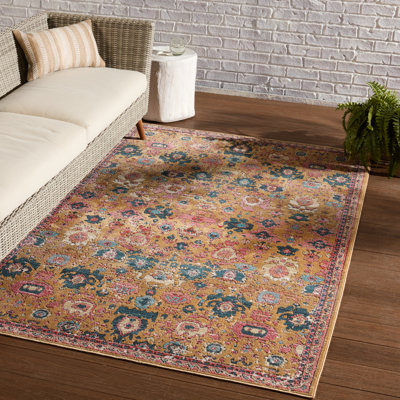 Tapis rose / or / bleu Forand