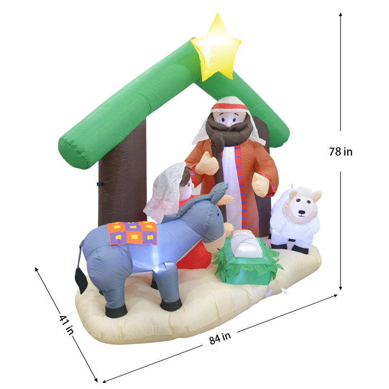 Crèche de Noël gonflable