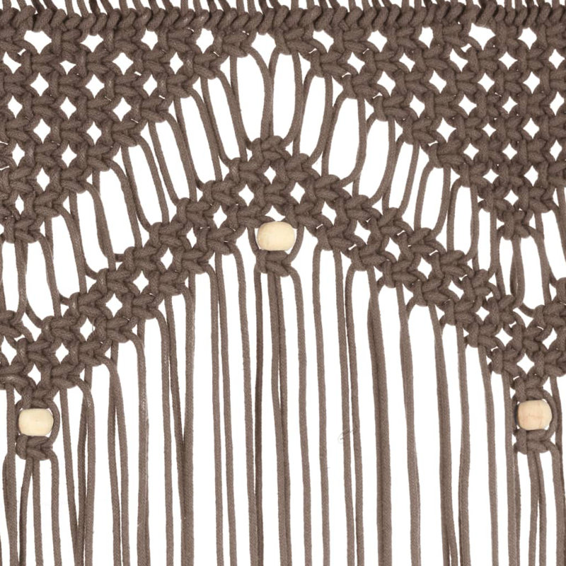 Larrison Sheer Curtain Single Panel, Taupe