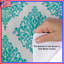 Housses de couette à motif damassé turquoise-130109487