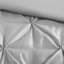 Édredon gris très grand 7 pièces - Élégance, contient 1 édredon, 2 taies décoratives, 3 coussins décoratifs, jupe de lit, fer à repasser pour éliminer les plis-118652017-118652015