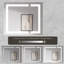 Armoire à pharmacie avec miroir et 2 tablettes DEL Hermosillo l 36 po x H 30 po
