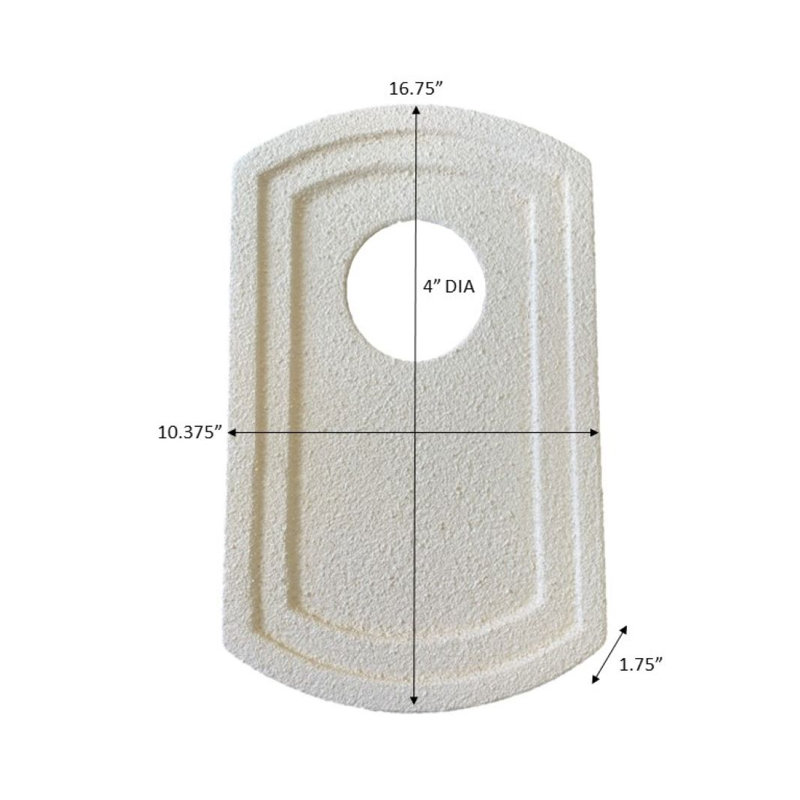Grand luminaire encastré, H 16,75 po x l 10,38 po x P 1,75 po