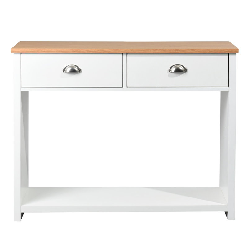 Richmond 97cm Console Table, Oak/White