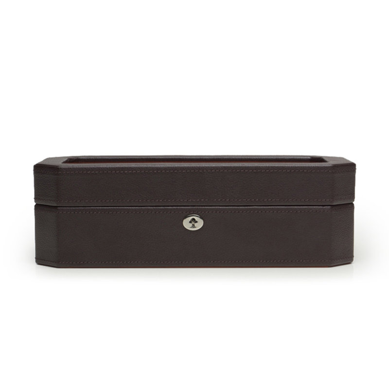 Watch Box + Locking, Brown/Orange