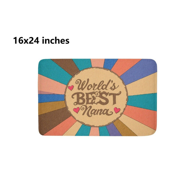 "World's Best Nana" Bath Rug For Bathroom, 16 X 24