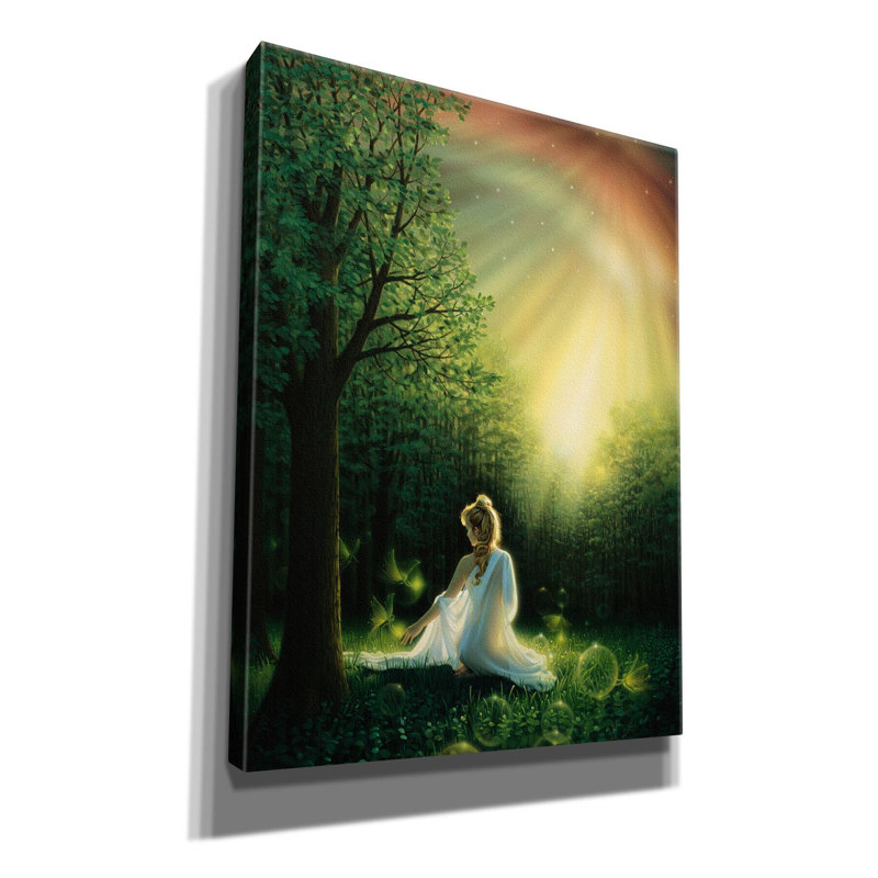 «Fairy Friends» par Kirk Reinert, art mural sur toile, H 16 po x l 12 po x P 0,75 po