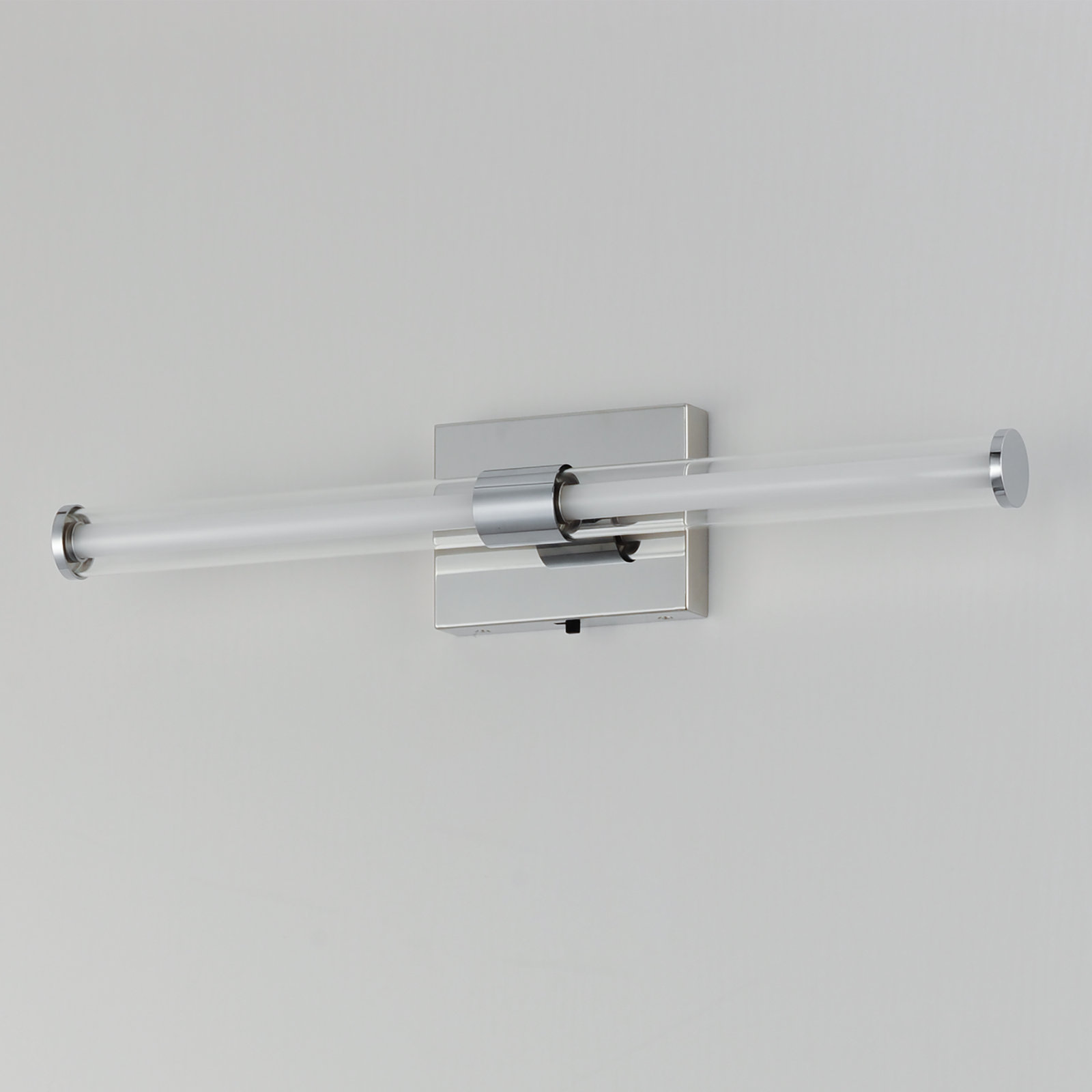 Machaela Single Transparent Dimmable LED Bath Bar, Polished Chrome