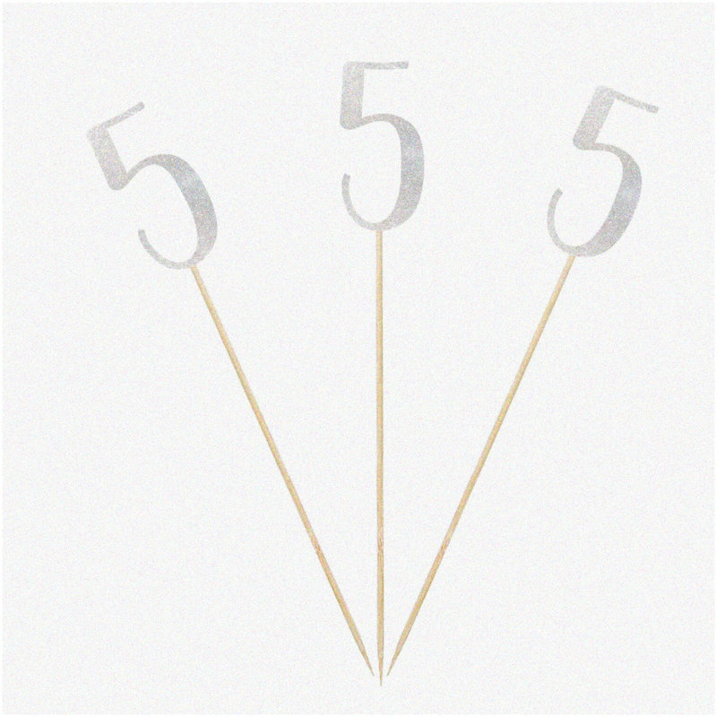 30Pcs Black White Silver Birthday Swirl Decorations