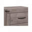 Table de chevet grise