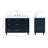 ARIEL Monrow 48 Single Sink Bathroom Vanity with Carrara Quartz Top-99405082