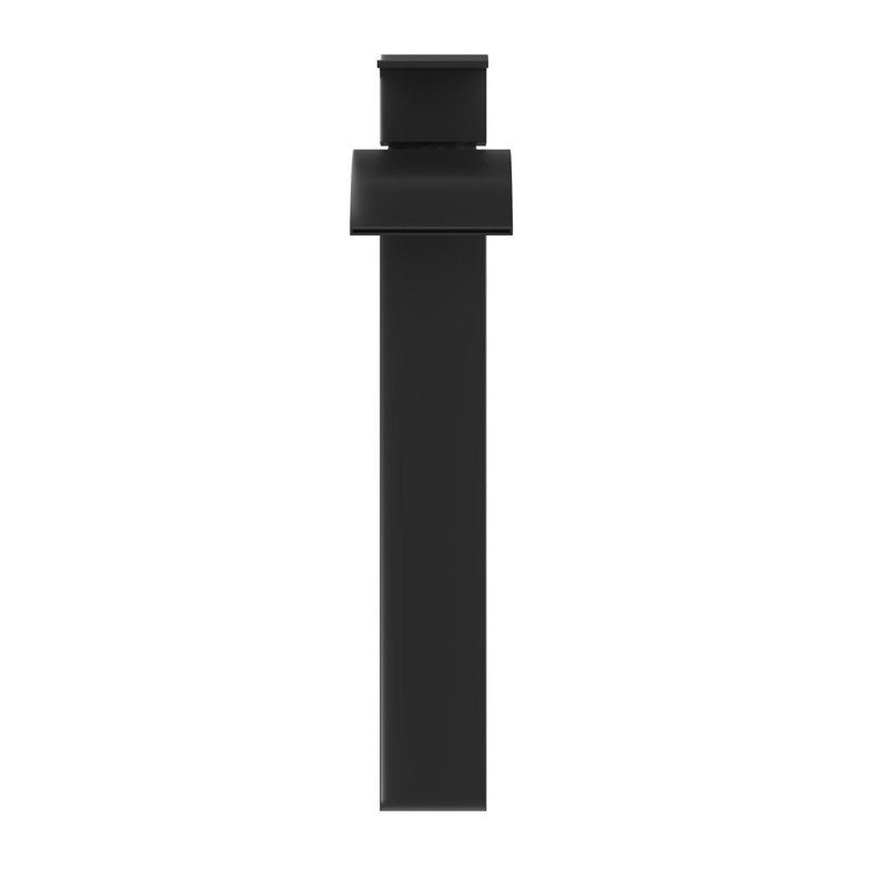 Single Hole Bathroom Faucet with Drain Assembly, Matt Black