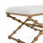 Pippa Cream Boucle Gold Sphere Stool