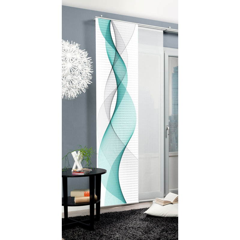 Track Insert Blackout Sliding Panel, Turquoise
