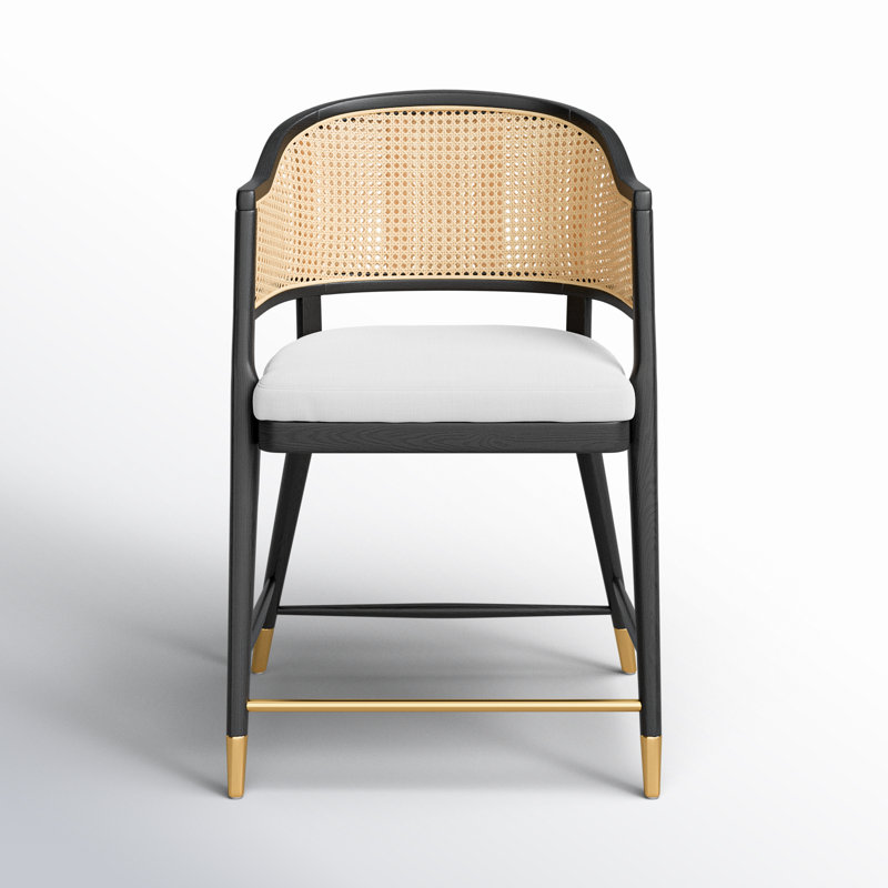 Godfrey stool, Black, Counter Stool (22.91” Seat Height)