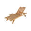 Capri Outdoor Teak Chaise Lounge