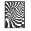 Zèbre duo - art mural en métal noir - boîte murale décorative-2048598069