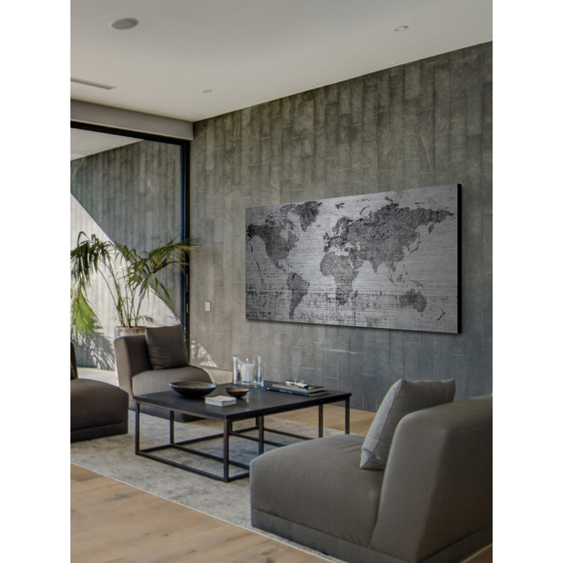 «Lost In The World», reproduction sur métal, H 30 po x l 60 po x P 1,5 po