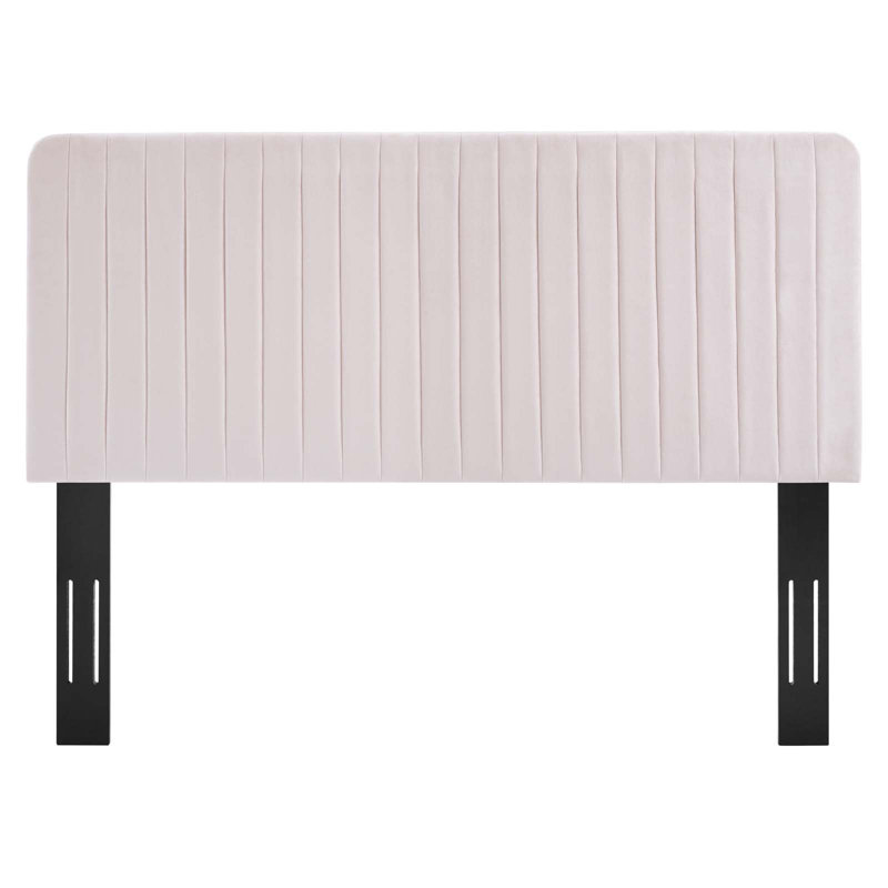 Milenna Channel Tufted Headboard, Twin, Pink