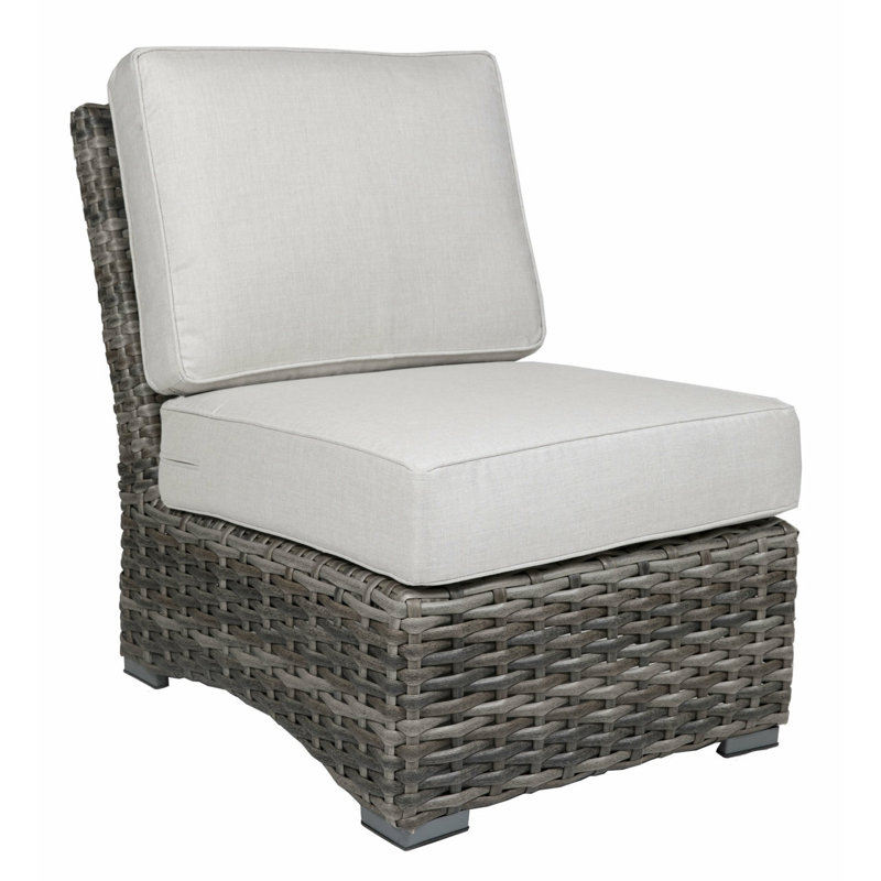 Chaise d'extérieur avec coussins Bazel