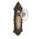 Victorian Plate with Decorative Keyhole and Oval Fluted Crystal Door Knob