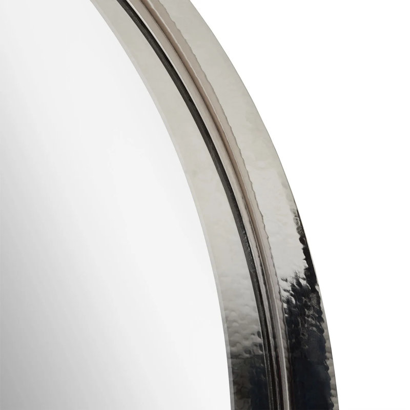 Palora Oval Bathroom Vanity Mirror, Brushed Nickel