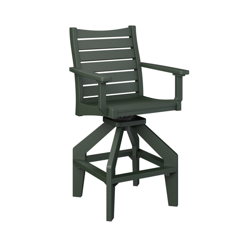 Berlin Gardens Bristol Swivel Chair, Chocolate Brown, 26.5"