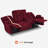 Power Reclining Sofa with Heat and Massage, USB Ports, Cup Holders, 3-Seat Dual Recliner Sofa-90479813