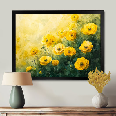 Été fleurs de renoncule à la campagne II - Renoncule grand, art mural