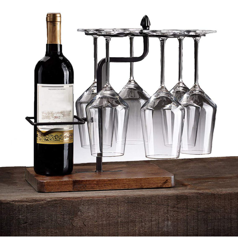 Red Wine Stemware Racks Kitchen Bar Table Decoration