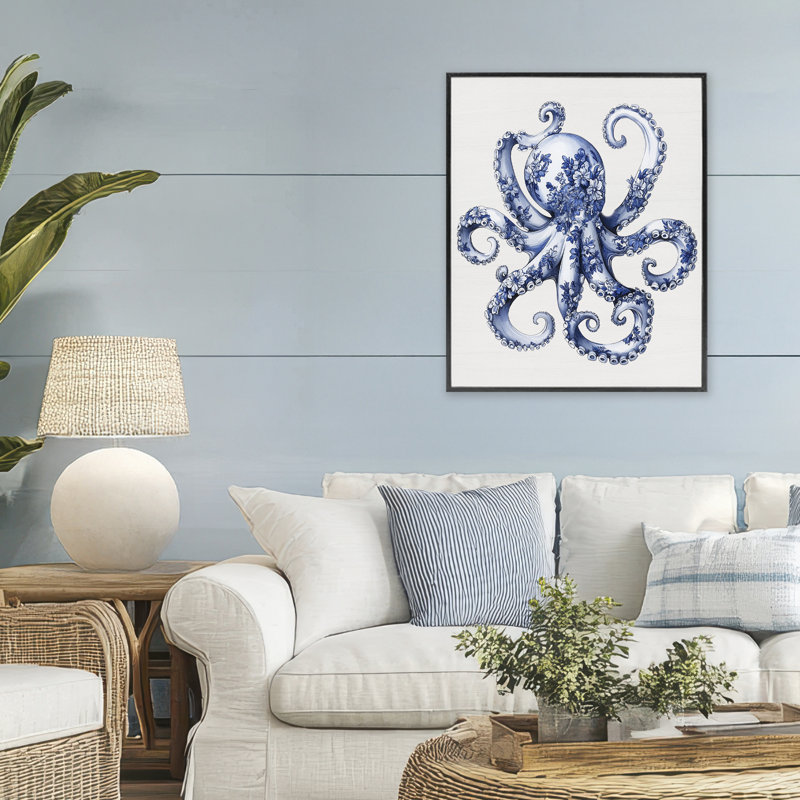 Impression sur toile Funky Toile, Giclée encadrée noir minuit, H 30 po x l 24 po