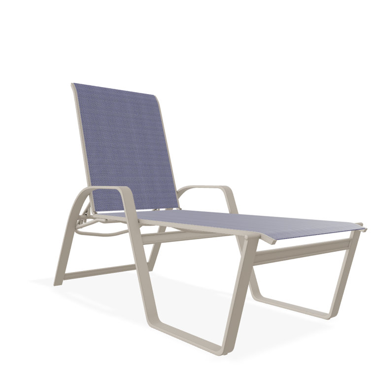 Holna Outdoor Rust-Resistant Metal Chaise Lounge