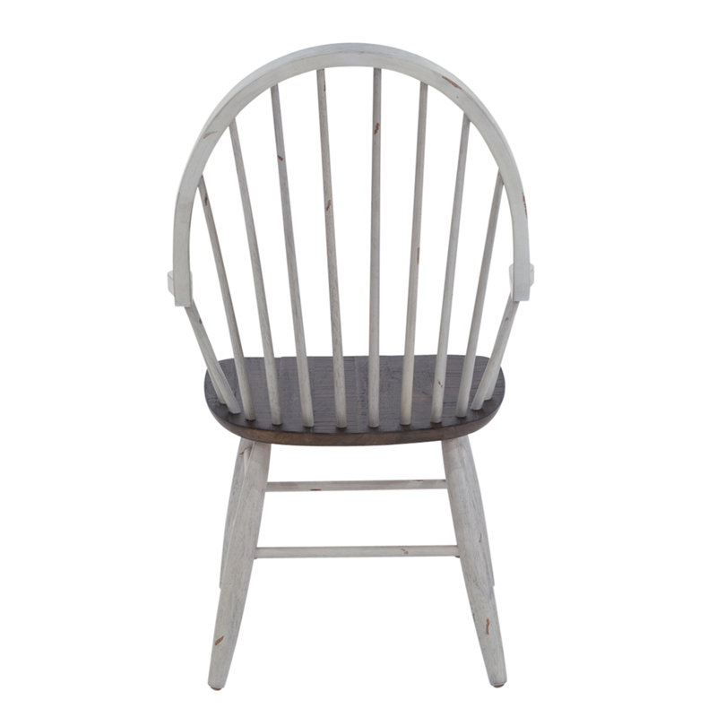  Ensemble de table de salle à manger à tréteaux 7 pièces Scholten avec 4 chaises d'appoint Windsor
