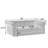 Elevated Rectangle Dog Bed For Small/Medium Dogs - Durable, Comfortable Beige Pet Sofa Couch-1609289390