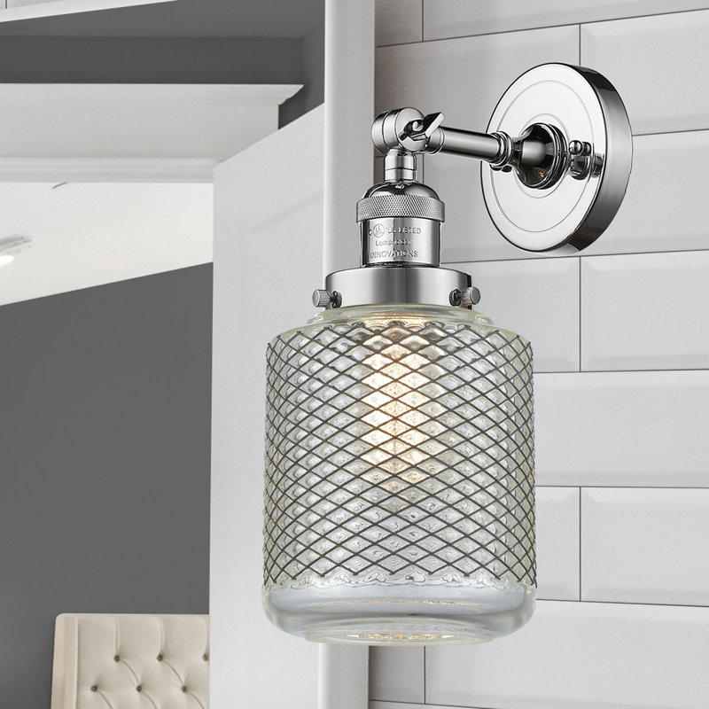 Iyana Dimmable Bath Sconce, 6 Watt Vinage LED Bulb, Polished Chrome