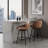 Modern Faux Leather Swivel Counter Stool-1096890795