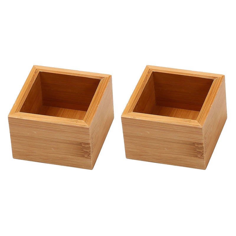 Bamboo 2"H x 3"W x 3"D Drawer Organizer