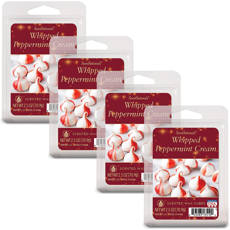 Cire à la menthe poivrée fouettée ScentSationals 4PK