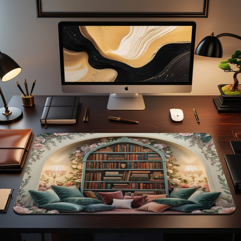 Polyester Desk Pad, 14.4x12.1