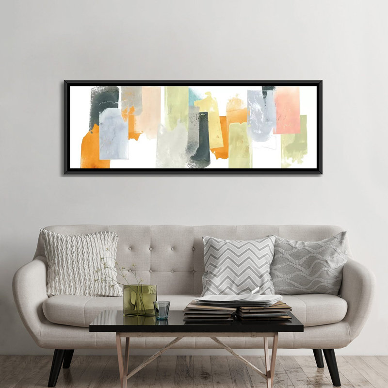 « touchstone i », reproduction d’impression sur toile tendue, H 12 po x l 36 po x P 1,5 po, Toile encadrée noire