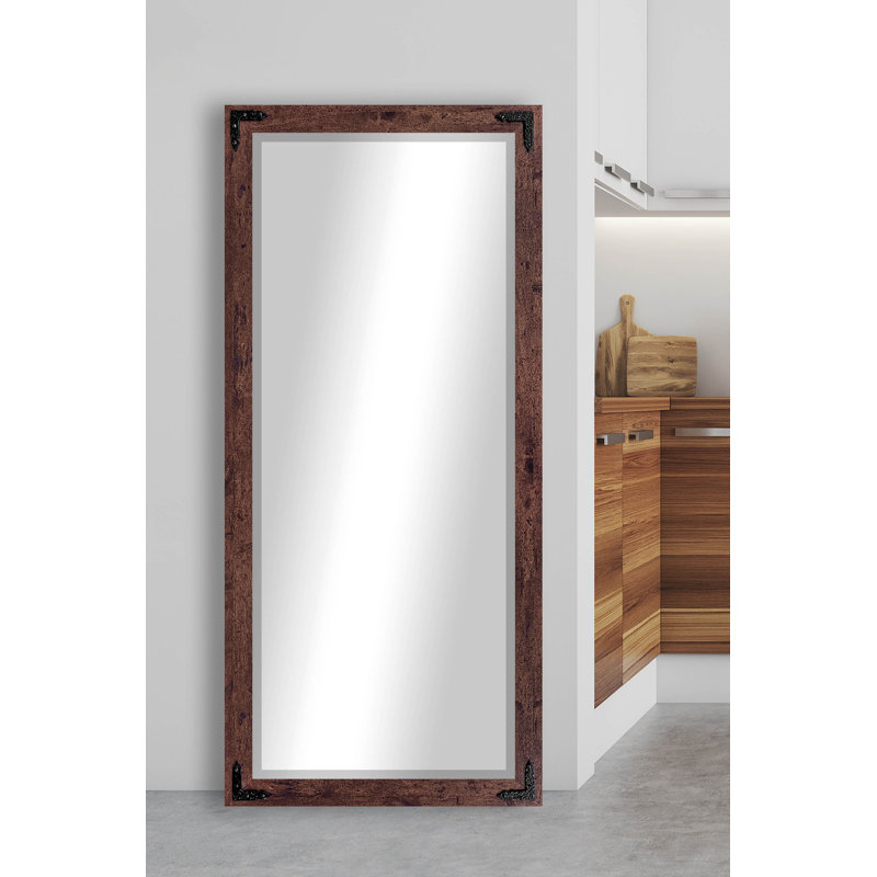 Miroir de salle de bain biseauté, H 66 po x l 32 po, Bois