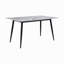 Ensemble de table de salle à manger en métal gris L 59,09 x l 35,59 po Jaderius-1242921052